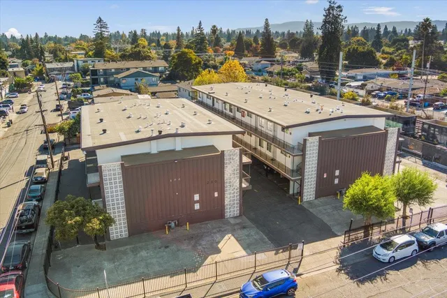 an aerial view of a city