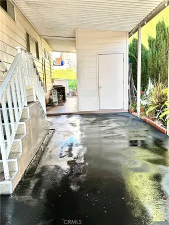 a view of a house with a patio