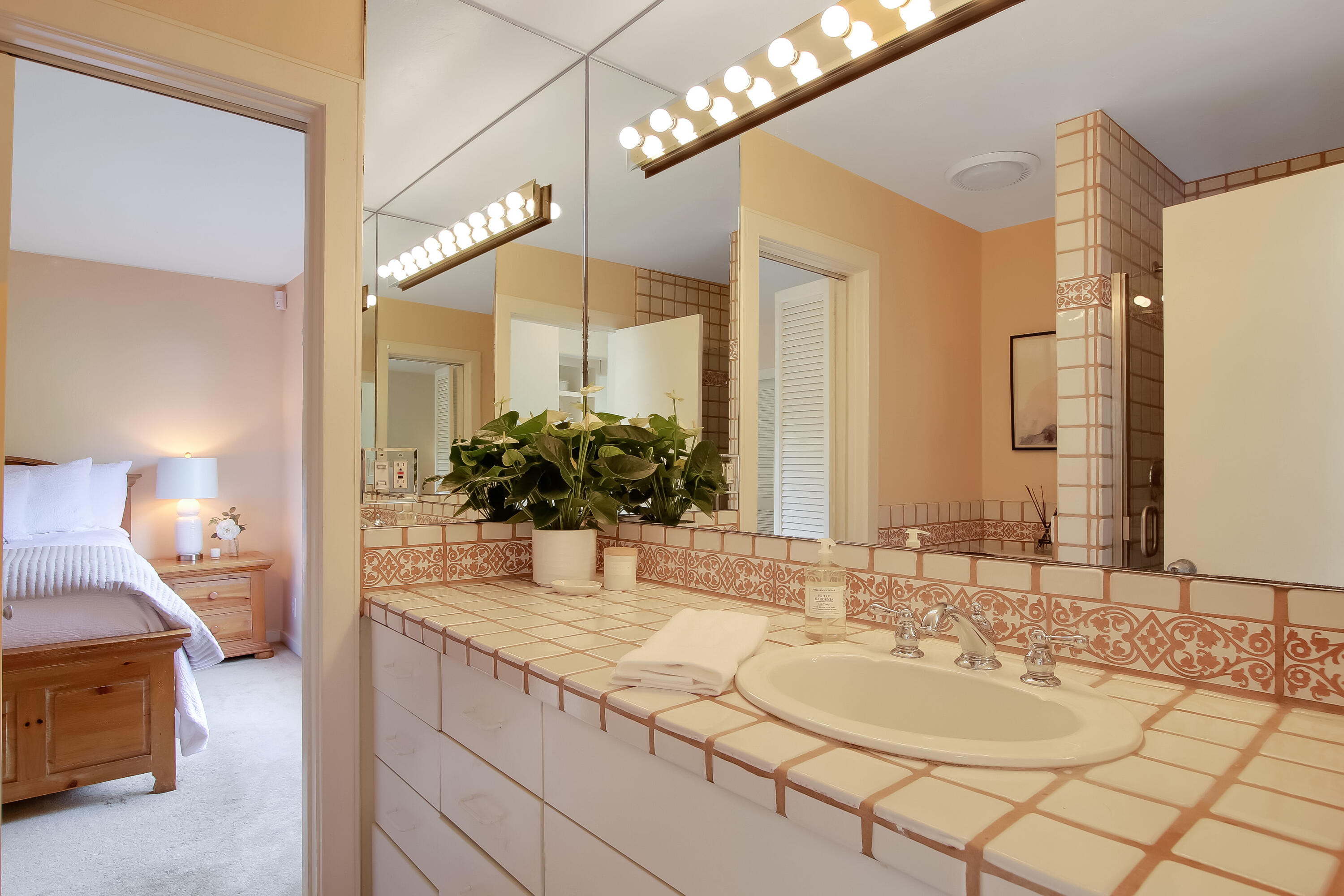 3375 Foothill Road, Unit 333 Carpinteria, CA 93013 - Photo 14 of 23 a bathroom with a sink and a mirror