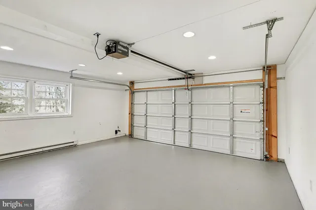 a view of a garage