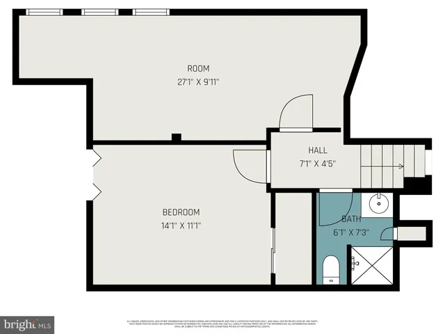 a picture of a bench in a white building