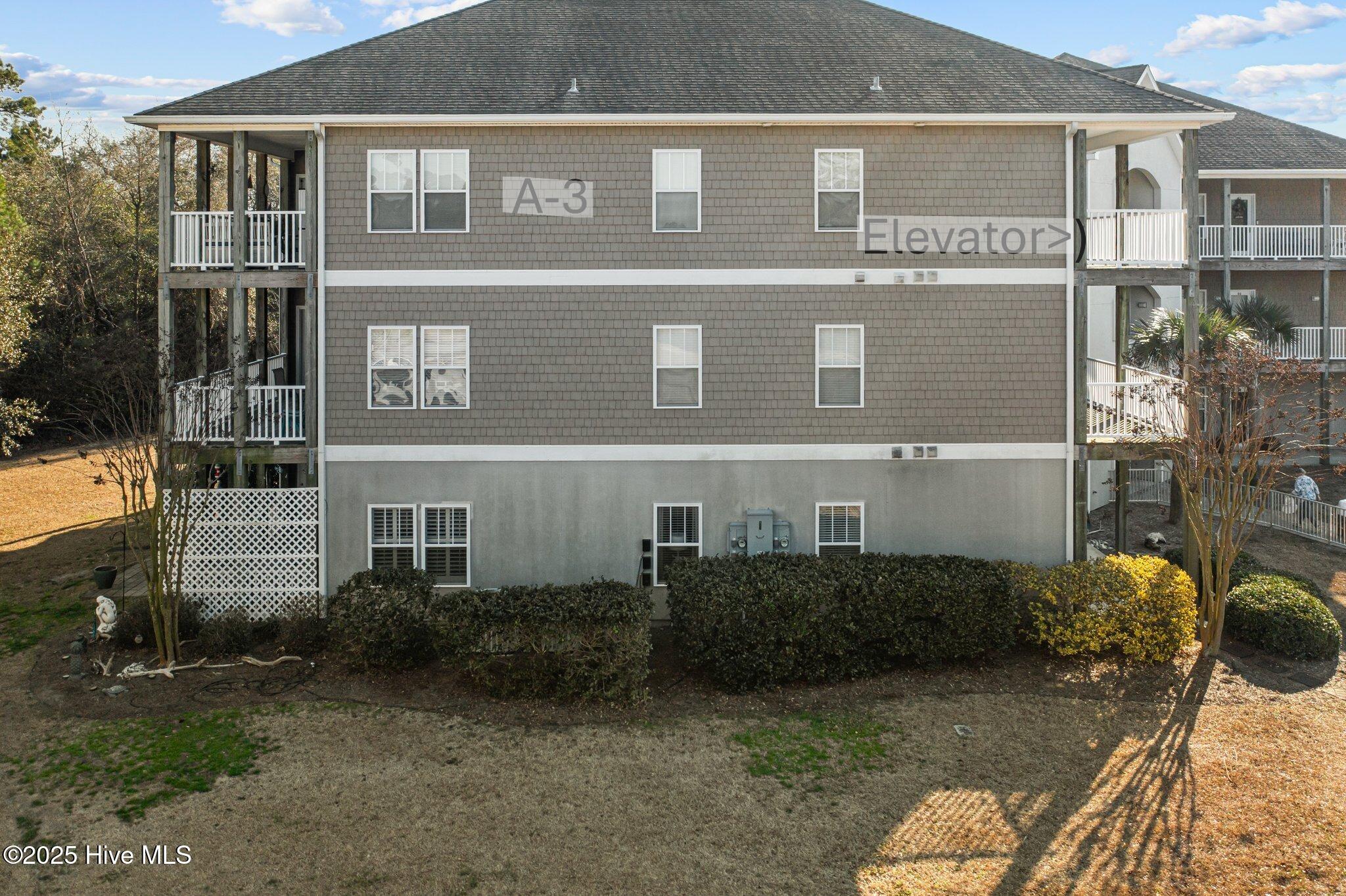 A-3 Side view - elevator steps away from the front door