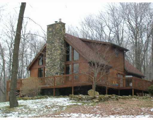 166 Redwood Road Acme, PA 15610 - Photo 1 of 16 Exterior Front. Stone and Cedar Chalet in Beautiful Bear Rocks