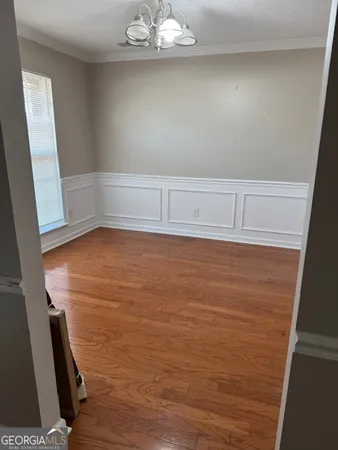 a view of small space with empty racks