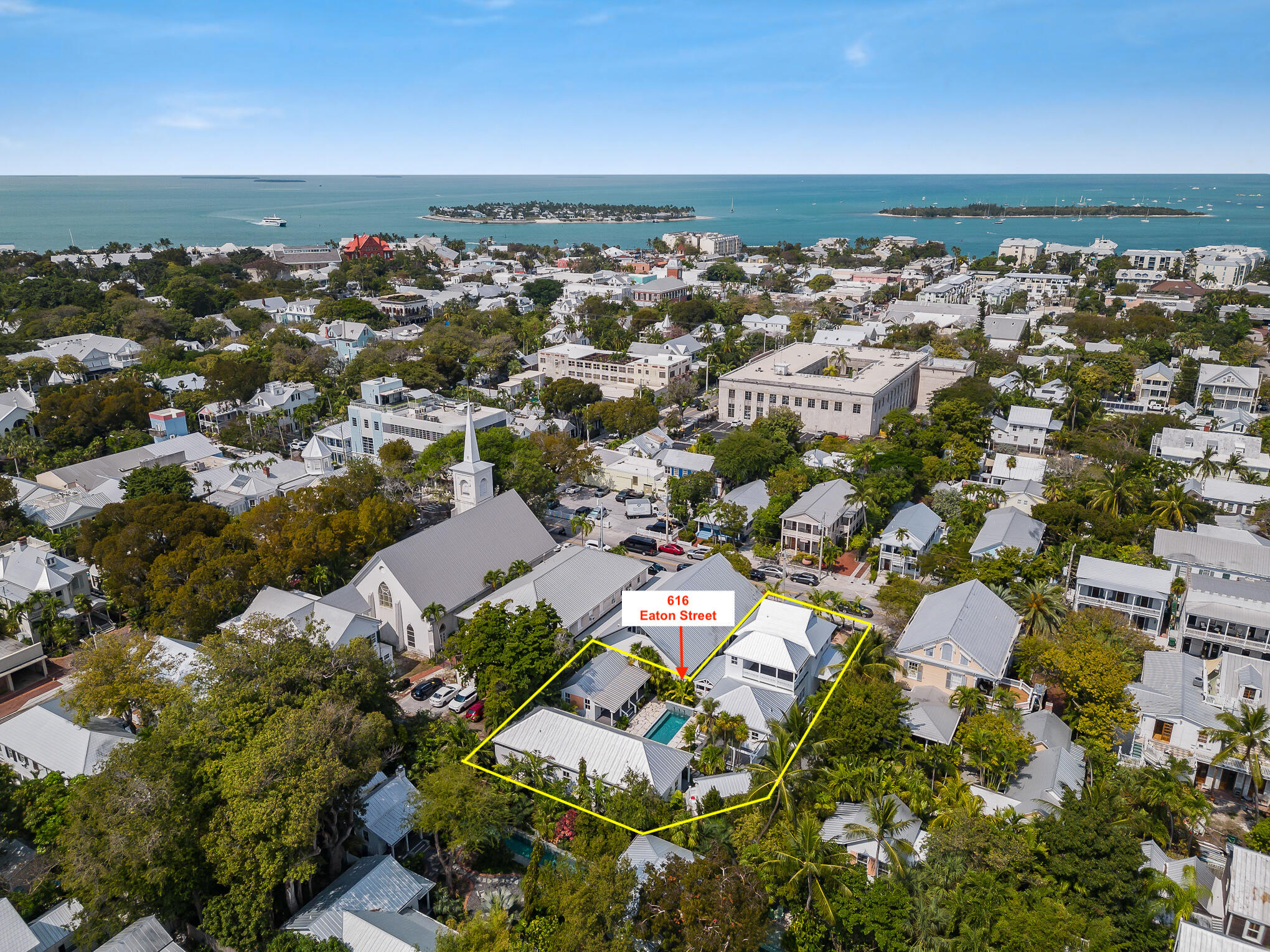 616 Eaton Street Key West, FL 33040 - Photo 61 of 62 an aerial view of multiple house