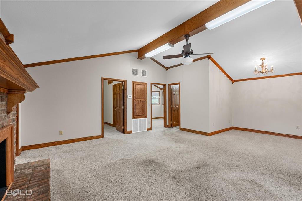 429 Robinson Lane Homer, LA 71040 - Photo 21 of 40 a view of an empty room with a fireplace