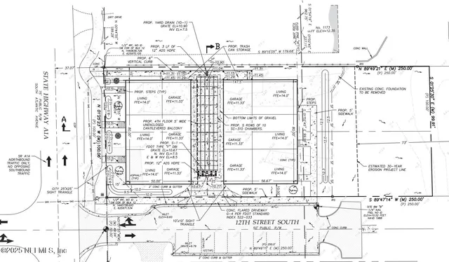 a view of a large building with a city view