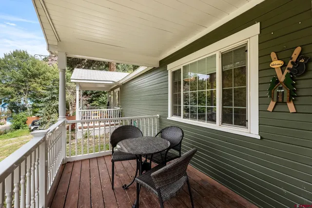 a view of a chairs in balcony