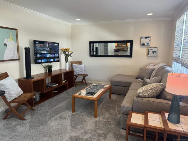 a view of entryway and workspace