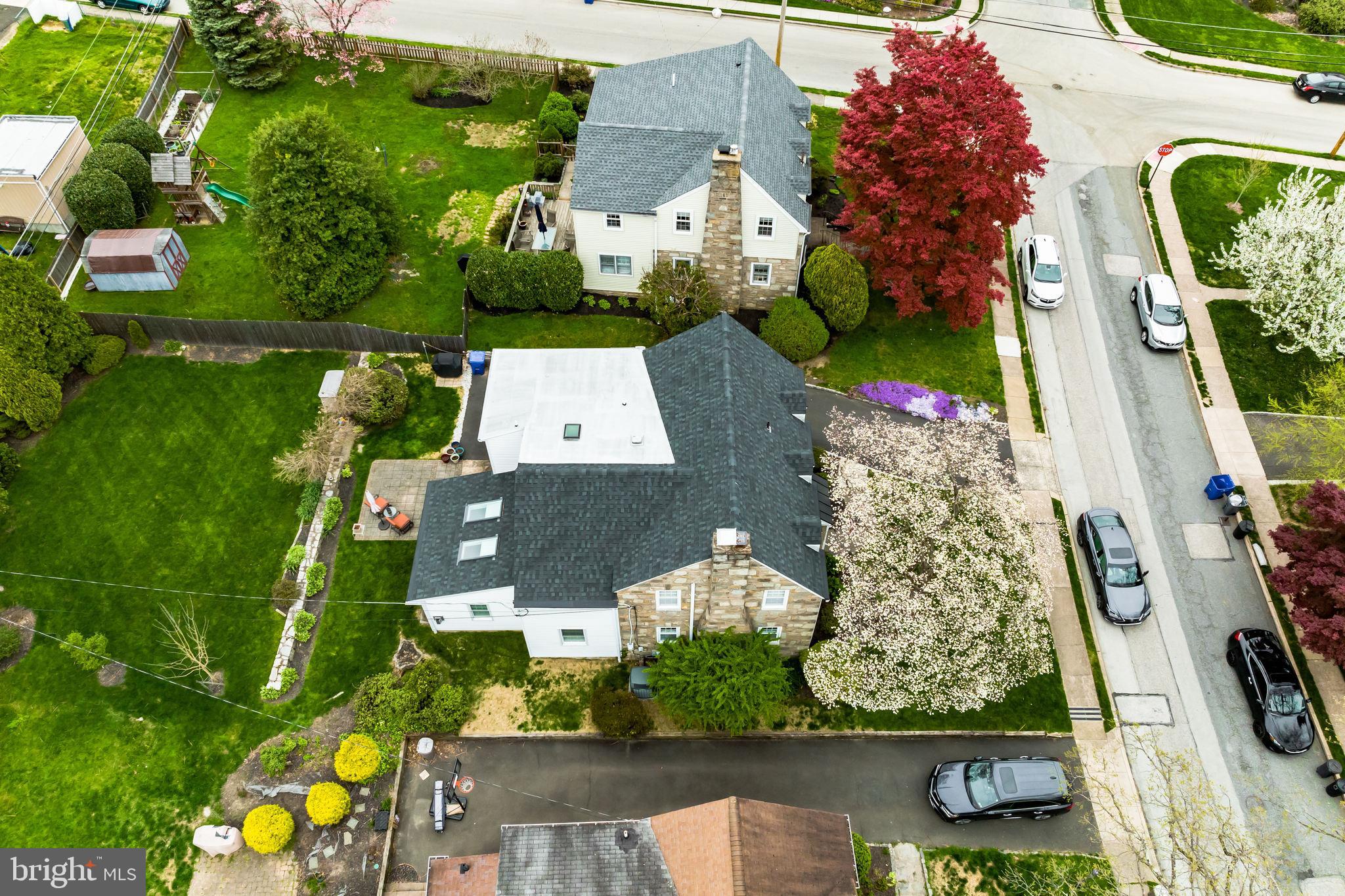 208 Berkeley Road Glenside, PA 19038 - Photo 34 of 35 Ariel View-side of home