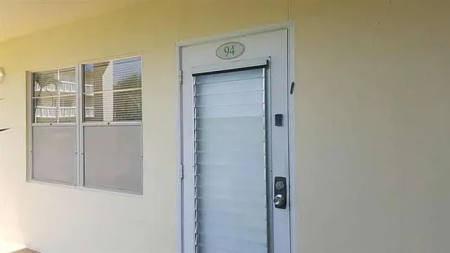 a view of front door