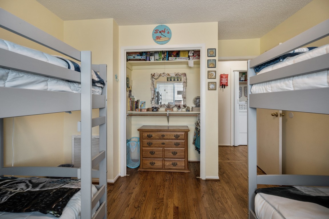 16507 Captain Kidd Road Jamaica Beach, TX 77554 - Photo 10 of 37 First guest room with two sets of bunk beds, great for your guest or kids.