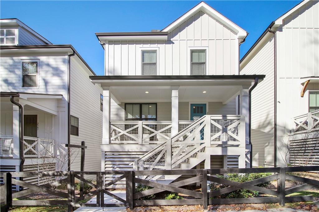 Welcome home to your beautiful craftsman front porch. 