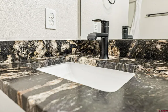 a close view of sink