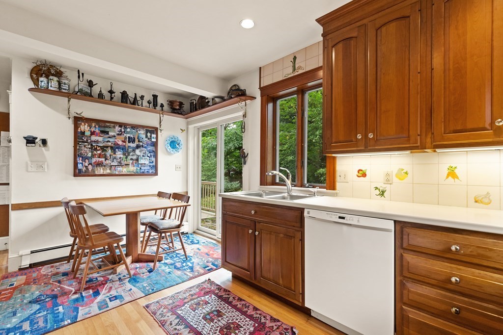 21 Eliot Road Lexington, MA 02421 - Photo 14 of 30 a kitchen with a cabinets and outdoor view