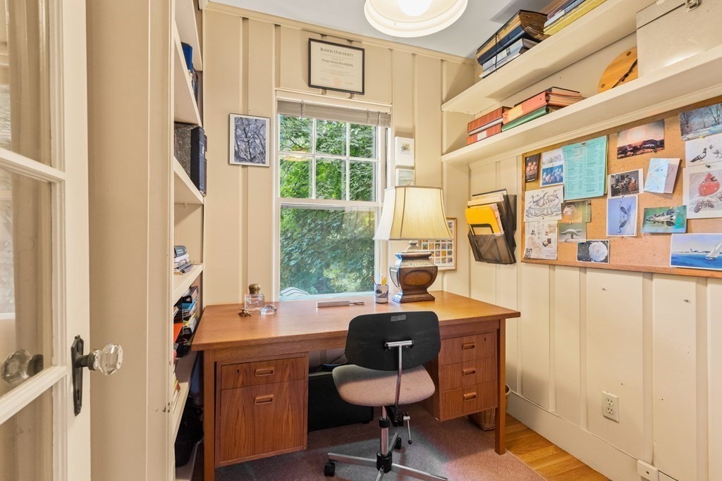 21 Eliot Road Lexington, MA 02421 - Photo 23 of 30 a view of a workspace with furniture and a window