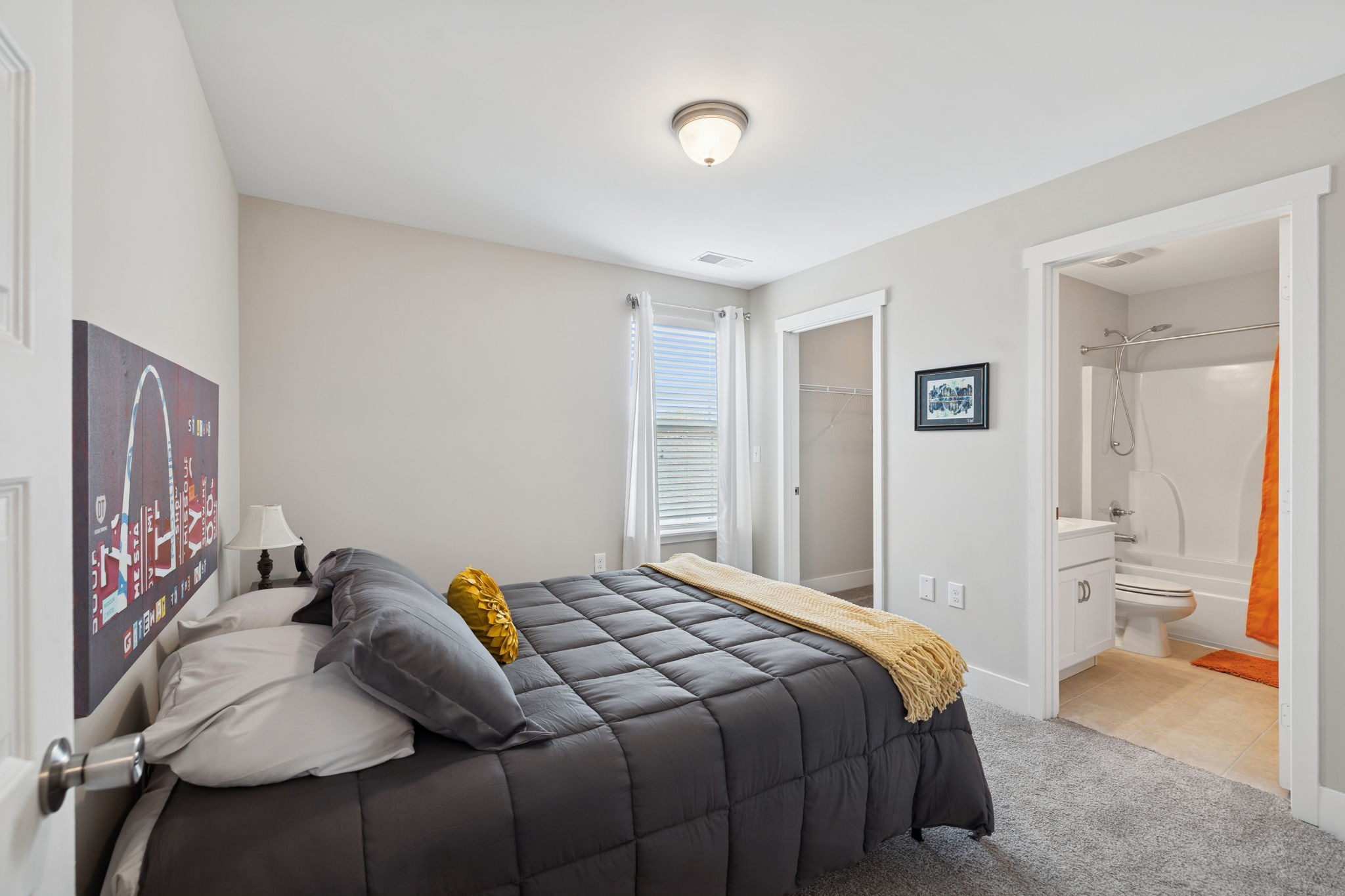 5008 Fennel Court Spring Hill, TN 37174 - Photo 29 of 33 a bedroom with a bed and a view of bathroom