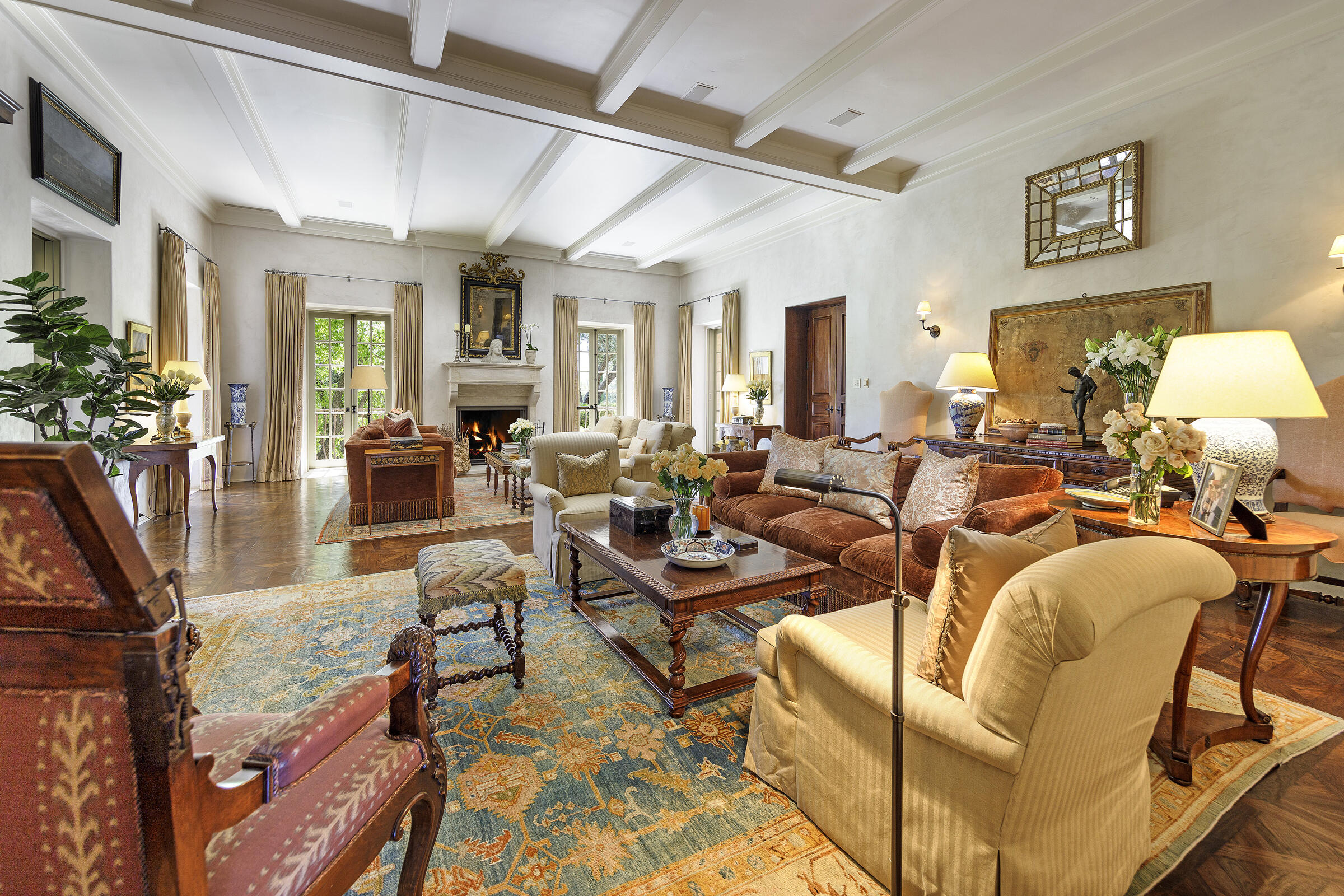 1620 Westerly Road Santa Ynez, CA 93460 - Photo 12 of 41 a living room with furniture kitchen view and large windows