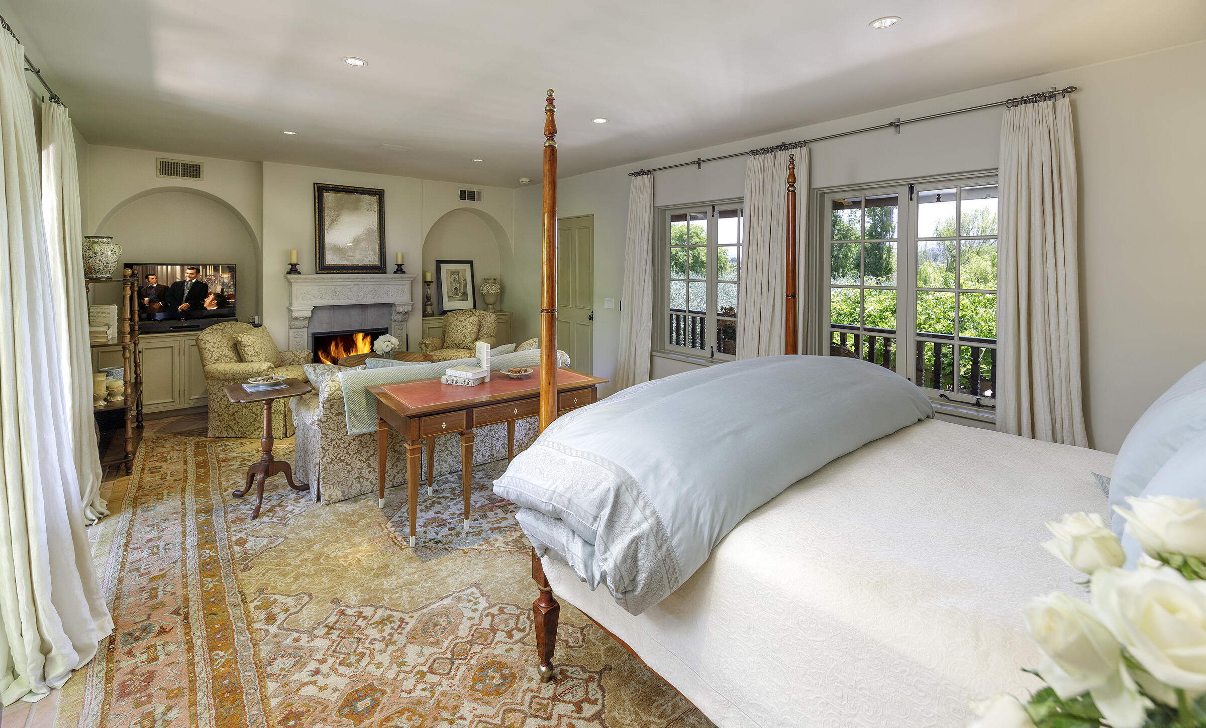 1620 Westerly Road Santa Ynez, CA 93460 - Photo 32 of 41 a bed room with a bed and a large window