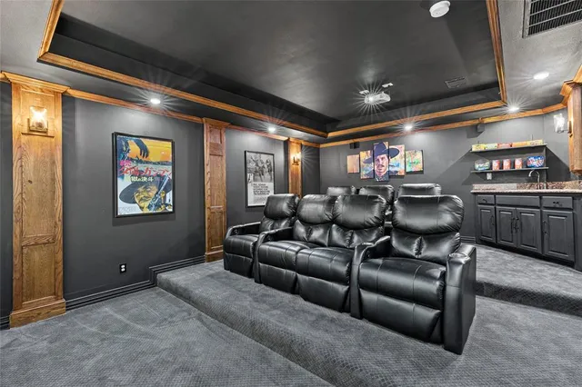 a room with furniture