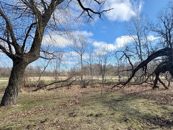 a view of yard covered with snow