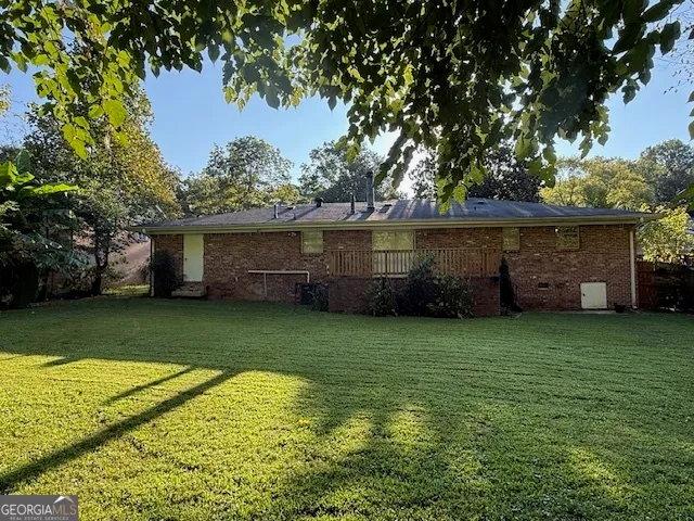 a view of a backyard with a garden