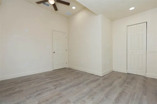 wooden floor in an empty room