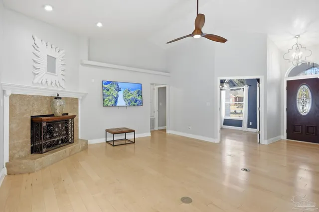 a view interior of a house and empty room