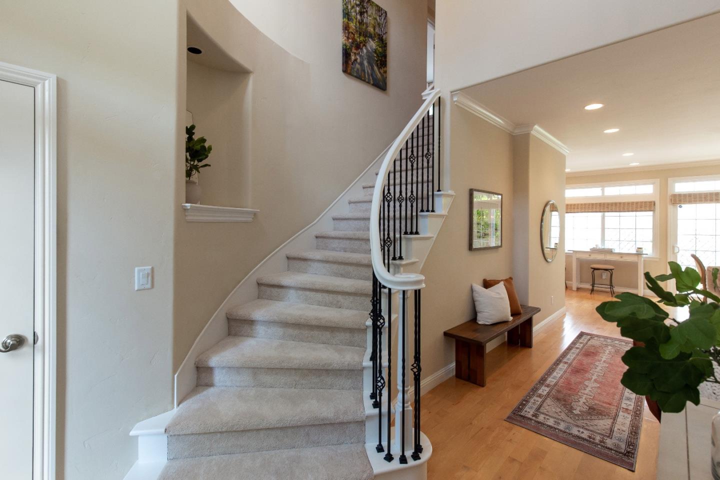 88 Forrest Avenue Los Gatos, CA 95032 - Photo 4 of 26 a view of entryway and hall with wooden floor