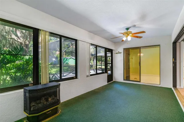 a view of outdoor space with deck and garden