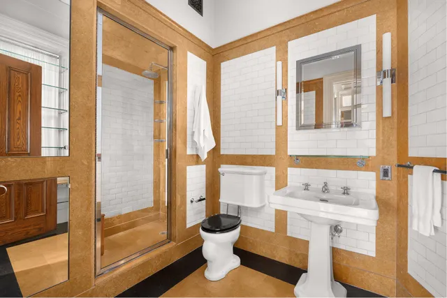 a view of a city with tall buildings