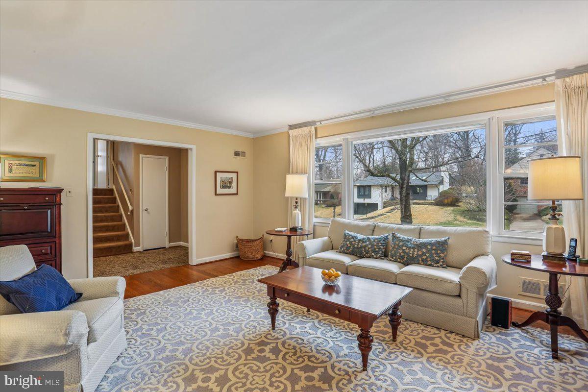 3612 Littledale Road Kensington, MD 20895 - Photo 12 of 79 a living room with furniture and a large window
