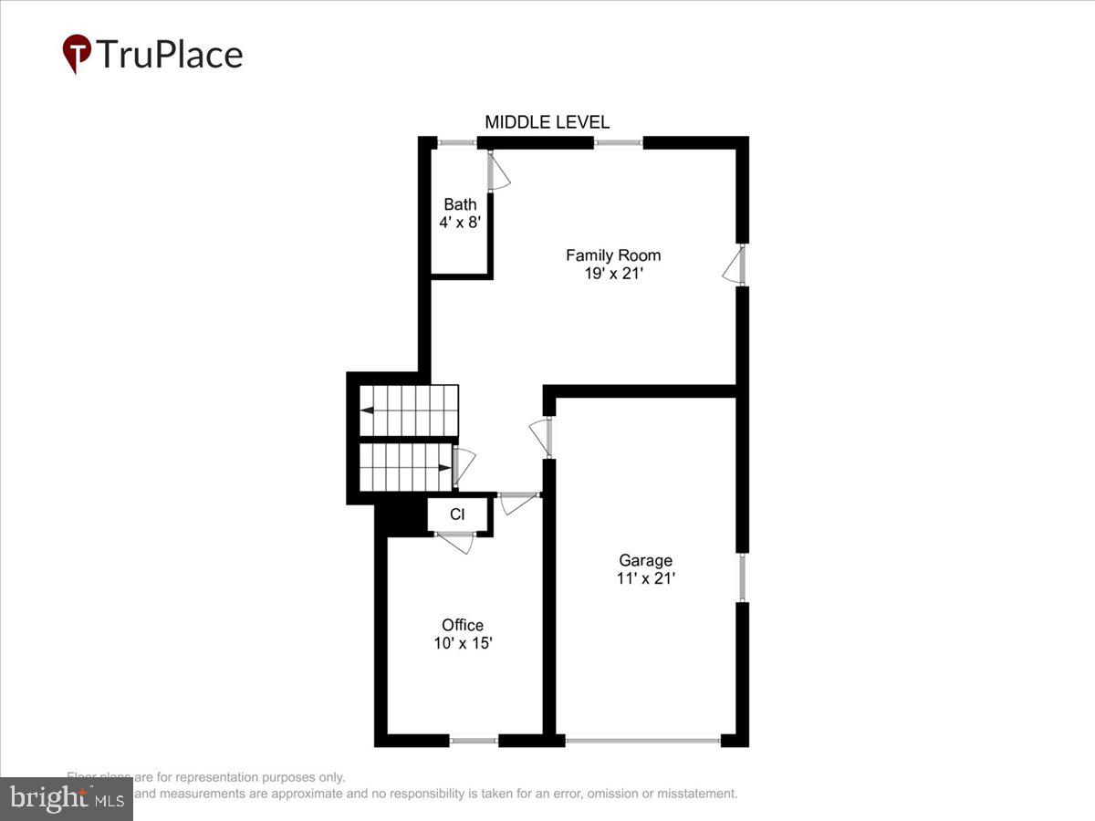 3612 Littledale Road Kensington, MD 20895 - Photo 77 of 79 Lower Level 1 floorplan (garage entry)