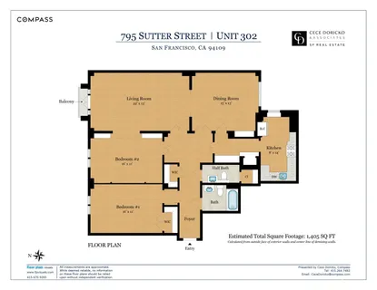 $995,000 | 795 Sutter Street, Unit 302, San Francisco, CA 94109