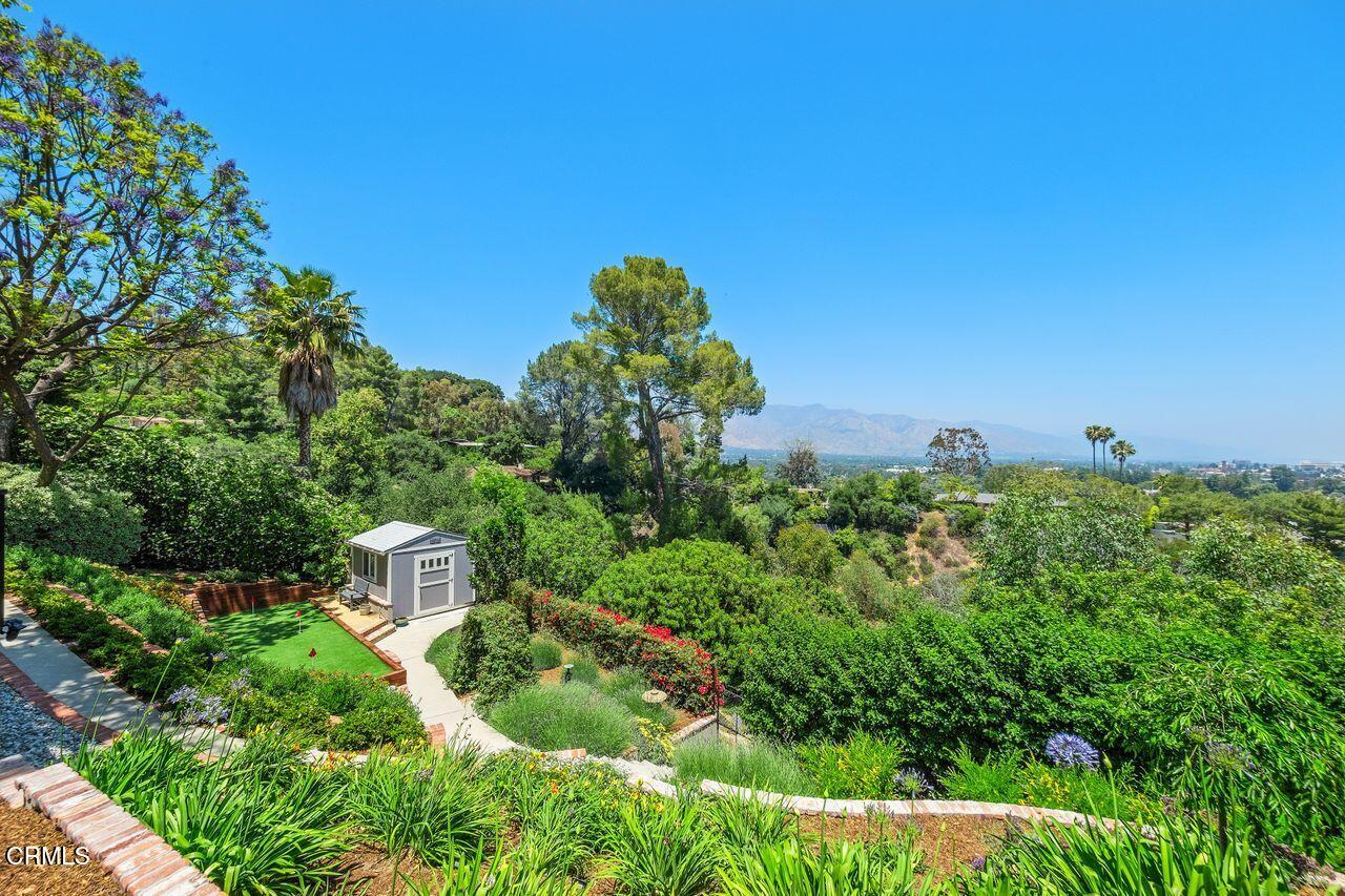320 North San Rafael Avenue Pasadena, CA 91105 - Photo 43 of 58 a view of a garden with a house