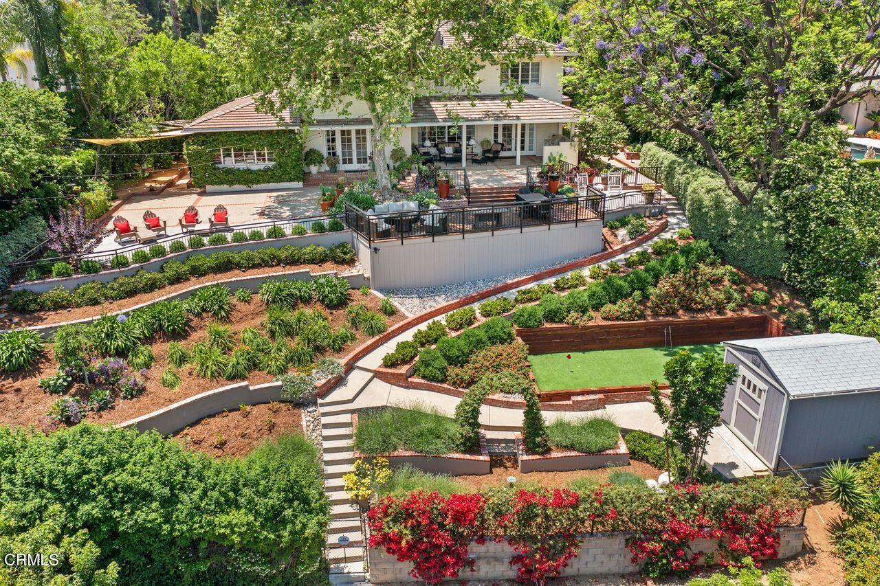 320 North San Rafael Avenue Pasadena, CA 91105 - Photo 5 of 58 an outdoor view of the patio and swimming pool