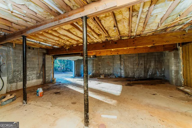 a room with gym equipment