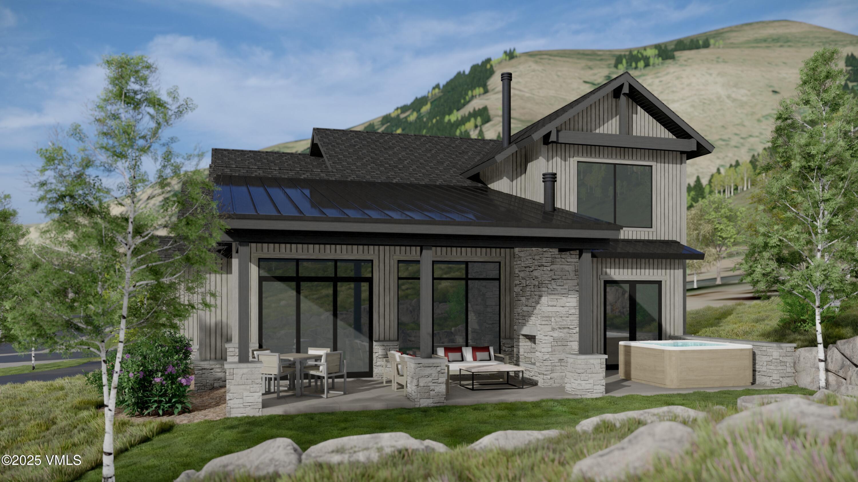 70 Miles End Lane Minturn, CO 81645 - Photo 2 of 7 a front view of a house with garden