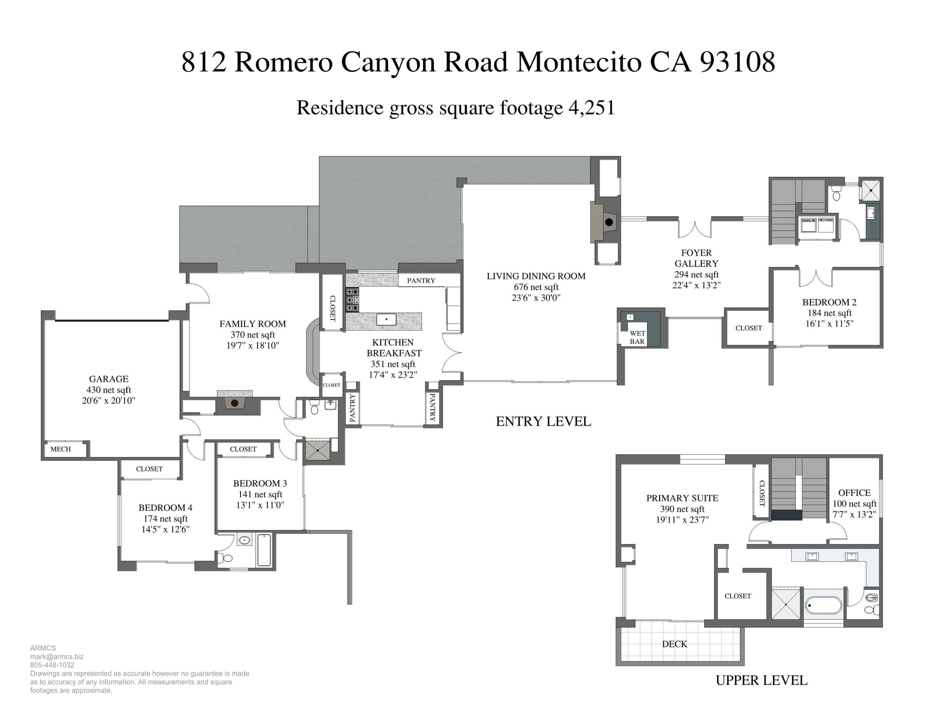 812 Romero Canyon Road Montecito, CA 93108 - Photo 21 of 21 Floor plan