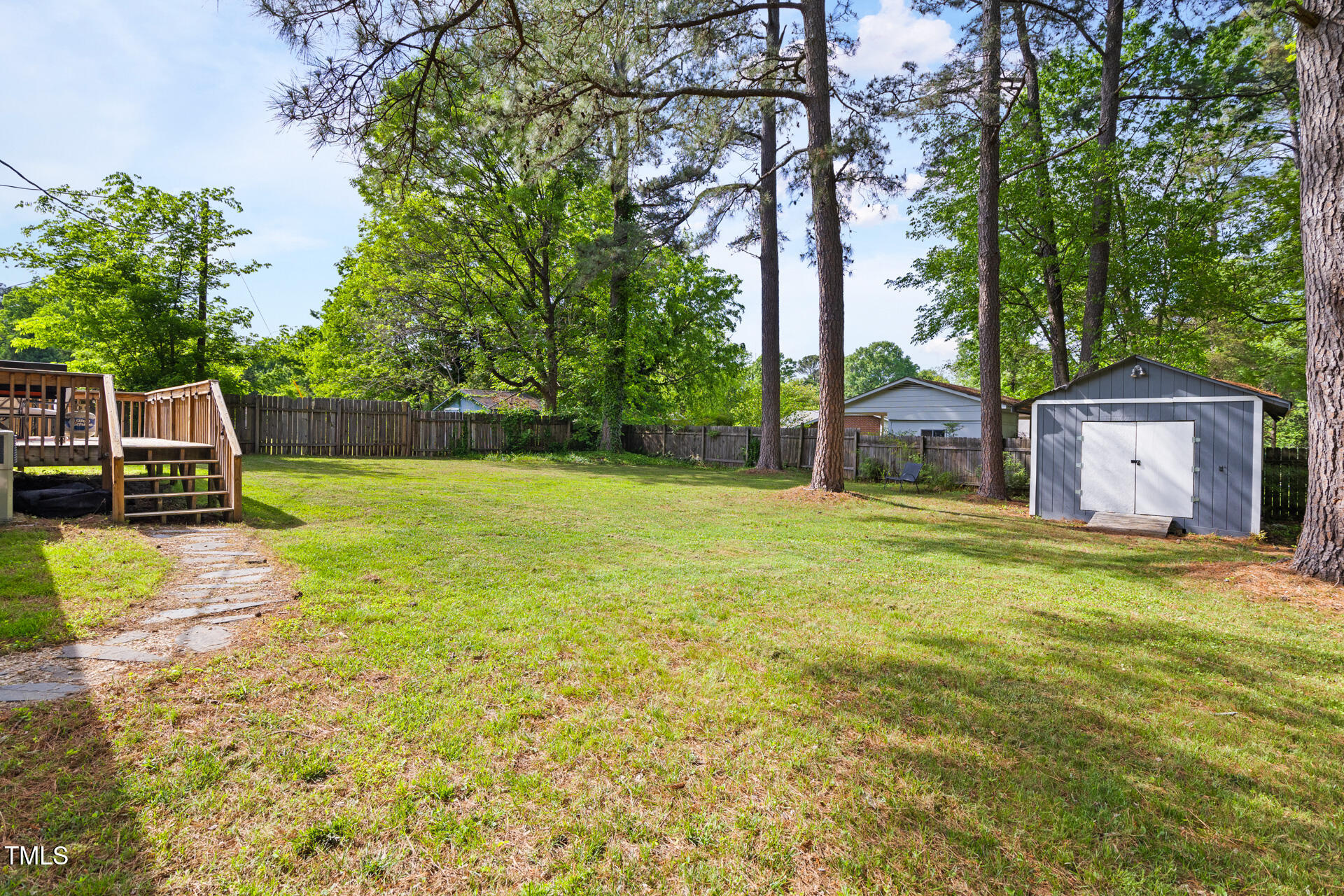 2702 Richwood Road Durham, NC 27705 - Photo 45 of 47 a backyard of a house with table and chairs