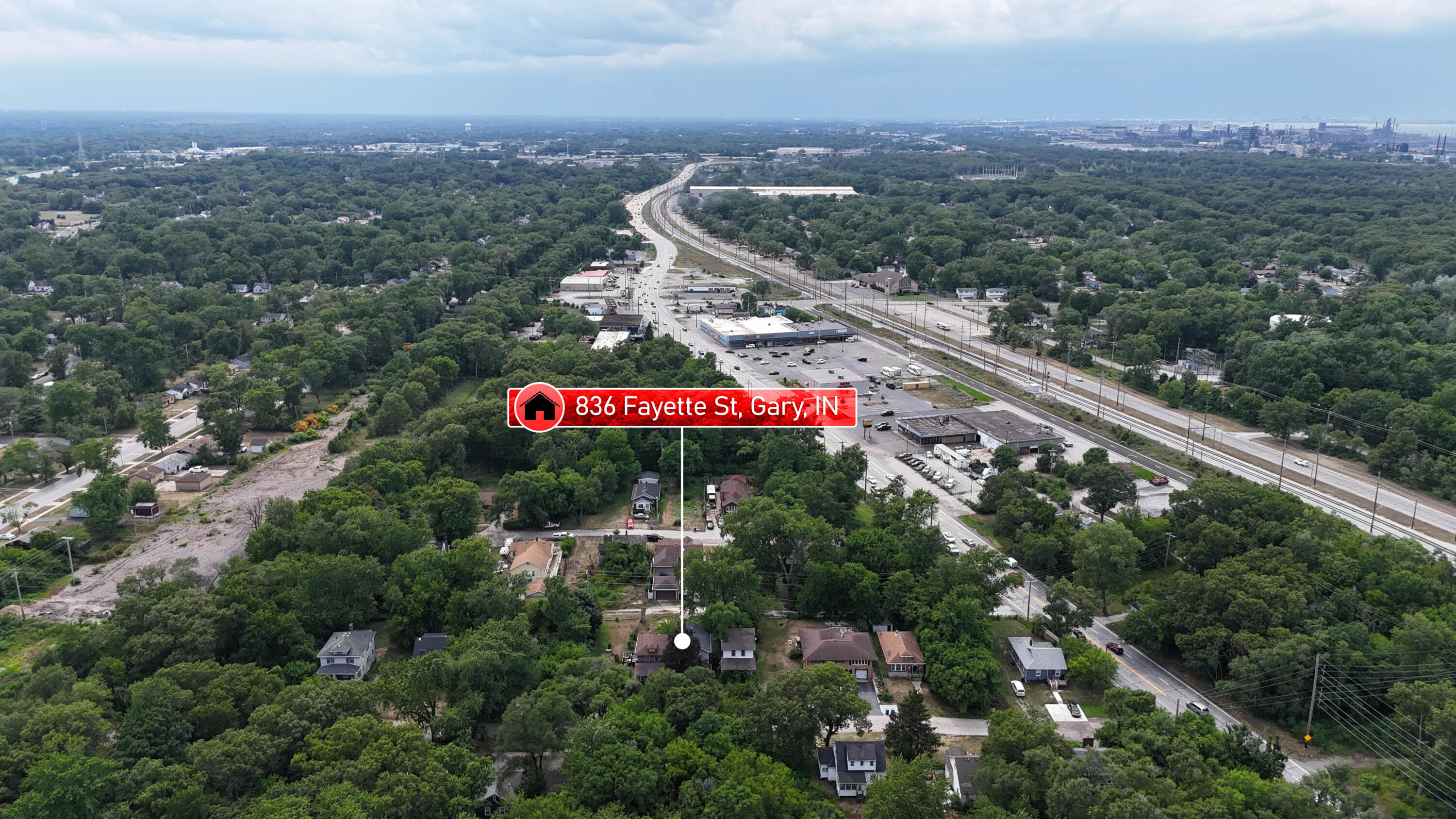 836 Fayette Street Gary, IN 46403 - Photo 14 of 16 an aerial view of a city