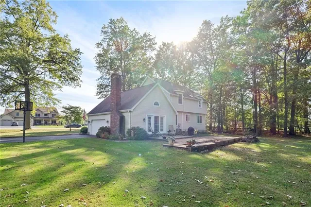 a house view with a outdoor space