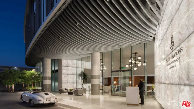 a car parked in front of a building