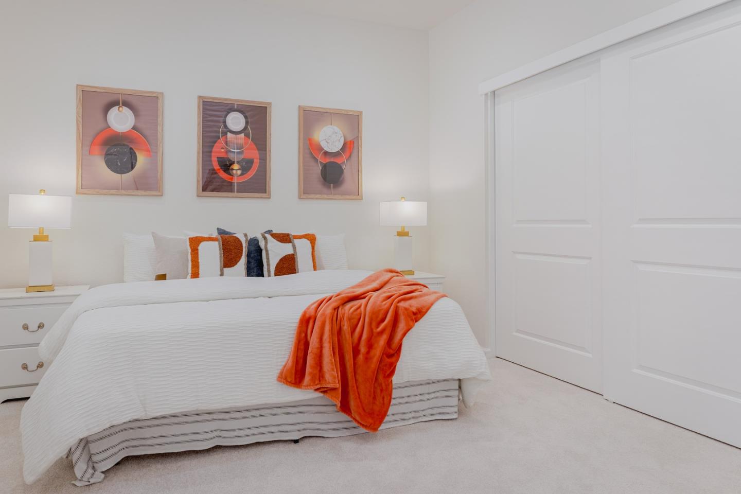 862 White Moonstone Loop San Jose, CA 95123 - Photo 6 of 54 a bedroom with a bed and painting on the wall