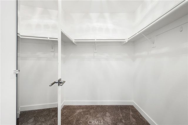 a view of small space with racks on the wall