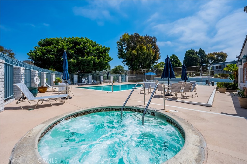 25872 Vista Drive West Dana Point, CA 92624 - Photo 61 of 75 a view of a swimming pool with a patio