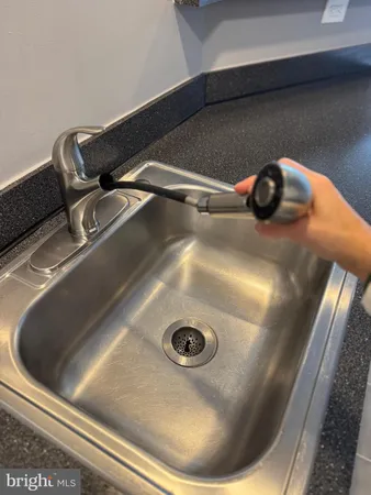 a close view of sink