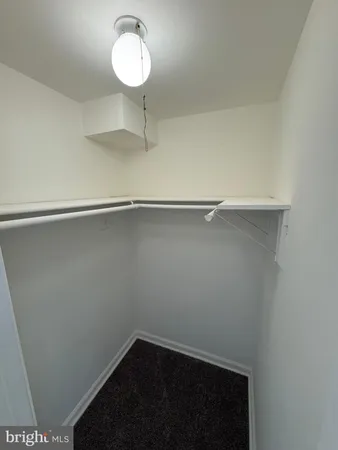 a close view of a closet in the kitchen