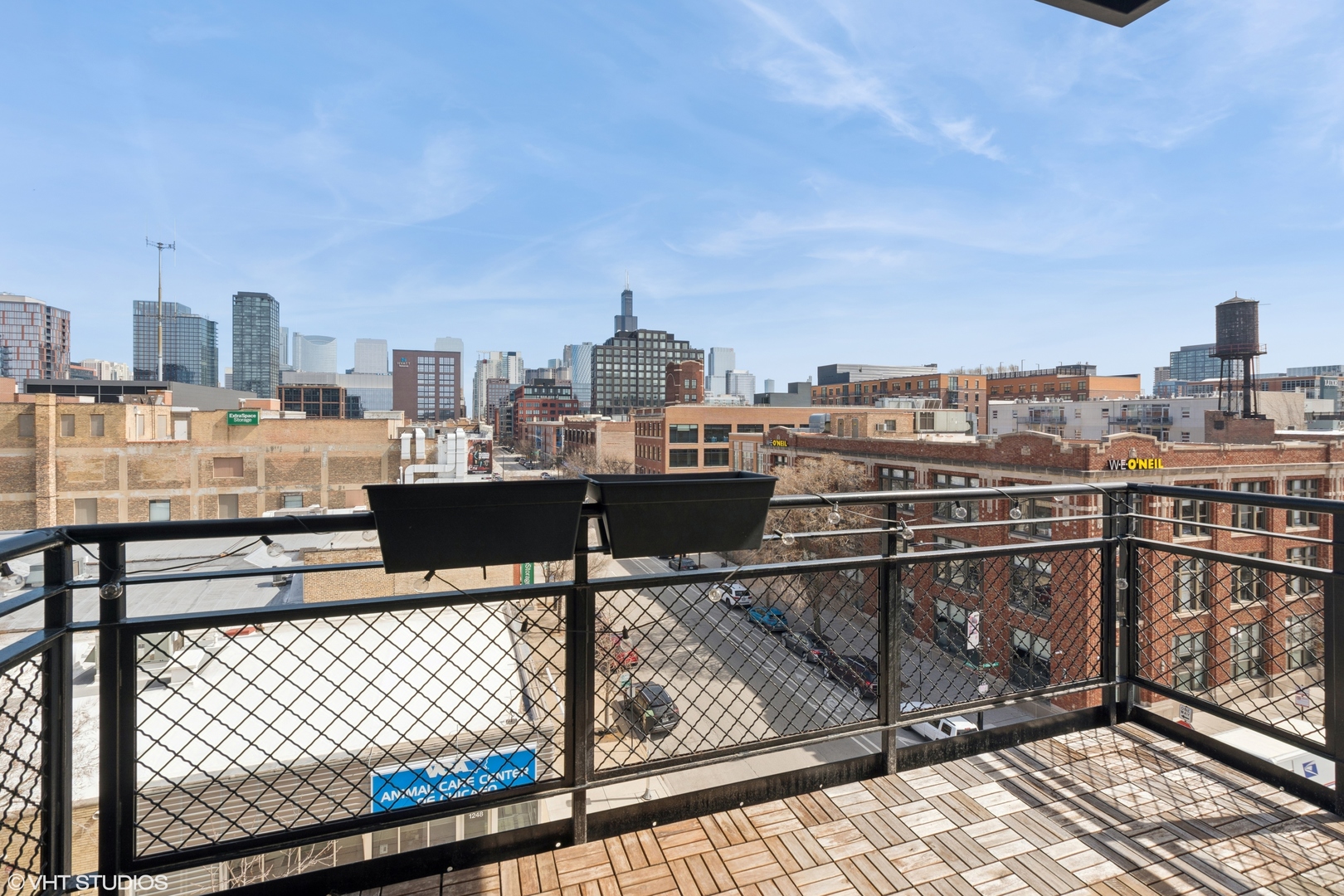 1260 West Washington Boulevard, Unit 504 Chicago, IL 60607 - Photo 19 of 23 a view of a city from a balcony