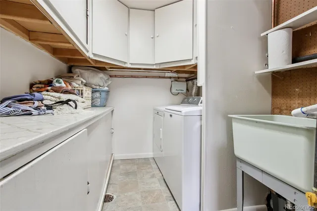 a view of storage and utility room